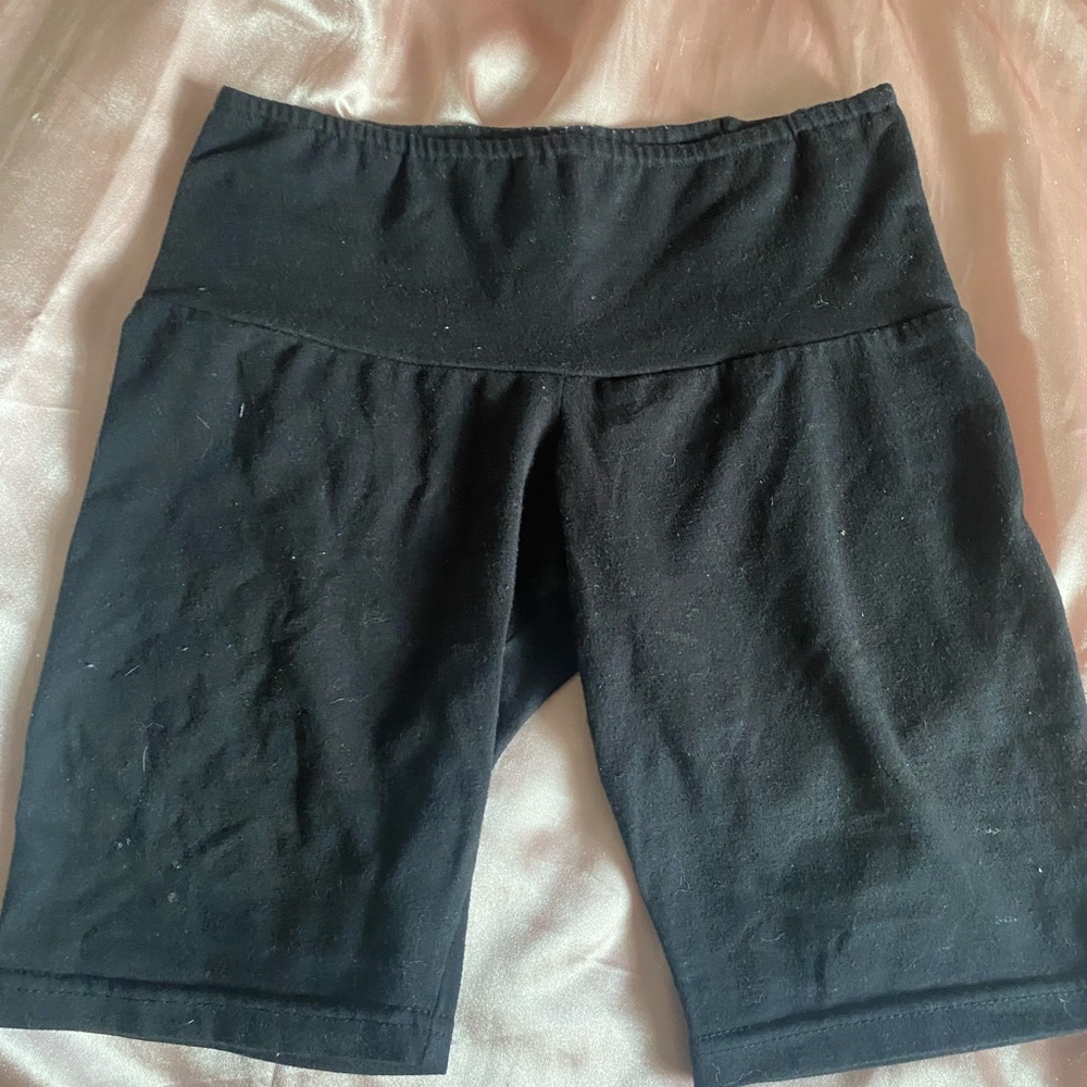 Olivia Rae Black High-Waisted Bike Shorts